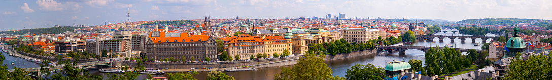 Panoramic of Prague