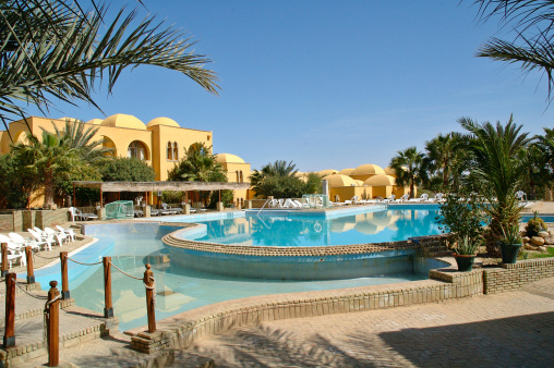 View of the resort swimming pool