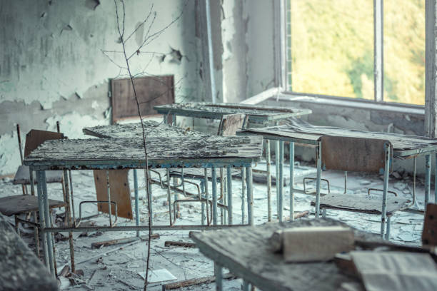 istock Classroom in abandoned school number 3 in Pripyat 1158883602