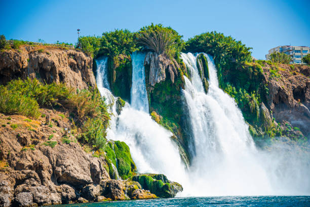 istock Amazing Waterfall in Antalya , Turkey 1158889380
