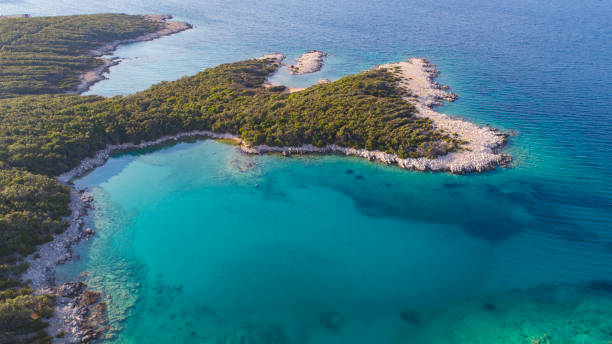 istock Arial view of a coastline in croatia 1158889489