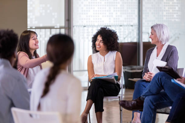 istock Diverse homeowners group smiles in agreement with member 1158889518