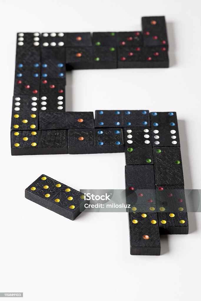 domino  Chain - Object Stock Photo