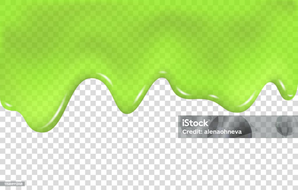 Green Slime Drip Isolated On Transparent Background Stock Illustration -  Download Image Now - iStock