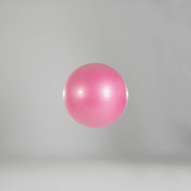 istock Pilates ball over gray background 1158892104