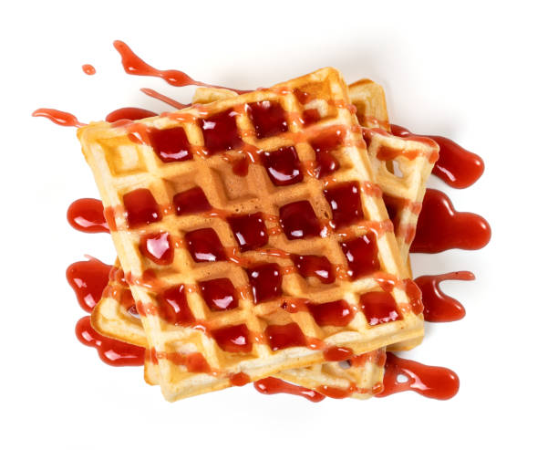 istock viennese waffles and sweet syrup 1158892200