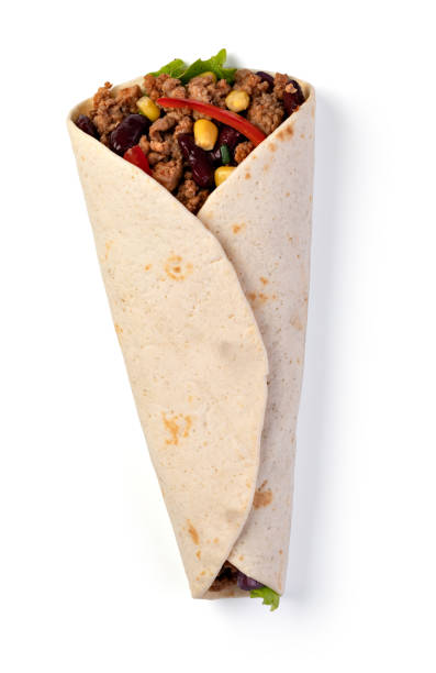 istock burrito with vegetables and tortilla 1158892326