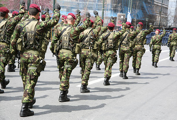 istock Soldiers in a parade 115889432