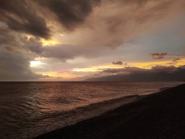 istock Sunset on the Black Sea 1158894609