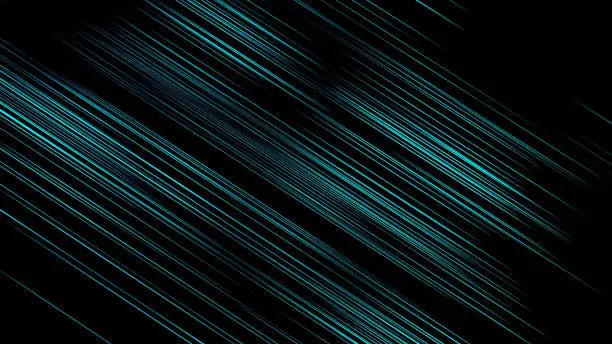 abstract greenLight and Stripes Moving Fast Over Dark  background