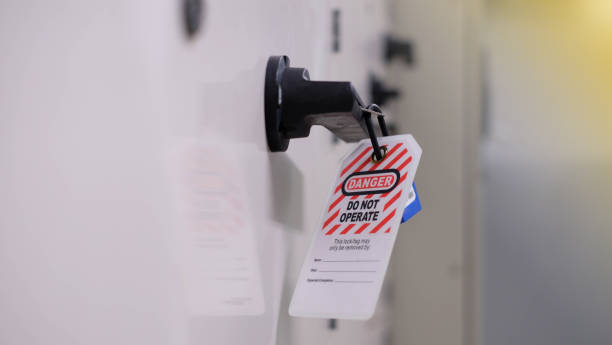istock Lock out & Tag out, Lock out station, machine - specific Lock out devices , Lock out for electrical maintenance 1158907752