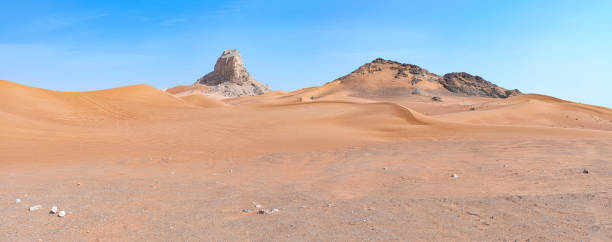 Fossil Rock - Sharjah - United Arab Emirates stock photo