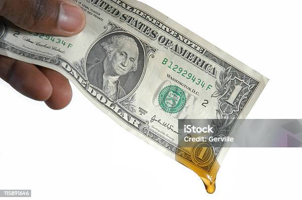 Die Kosten Der Öl Stockfoto und mehr Bilder von Amerikanische Währung - Amerikanische Währung, Tropfen, Benzin