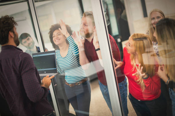 istock Business people working in modern office space 1158916492