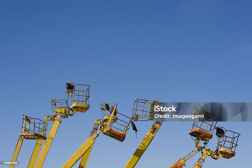 Bau lift Körbe - Lizenzfrei Ansicht aus erhöhter Perspektive Stock-Foto