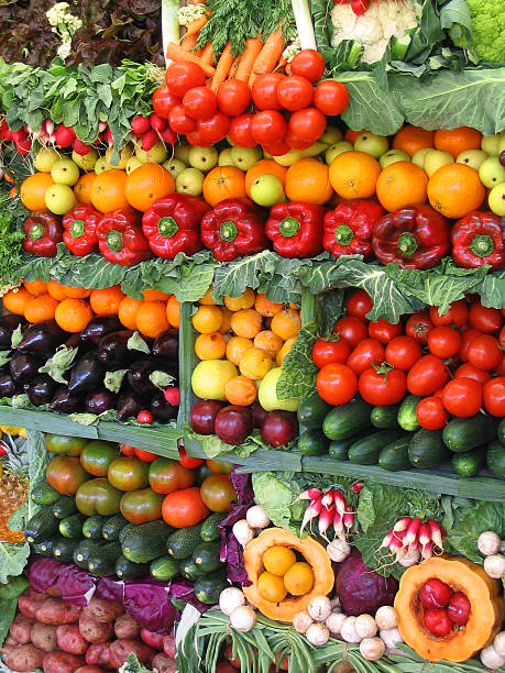 istock Colorful vegetables and fruits 115892697