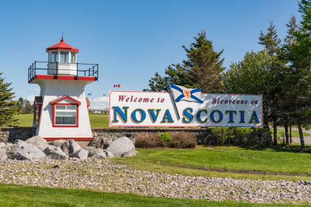 istock Welcome to Nova Scotia Sign 1158929606