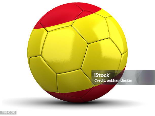 Spanish Fußball Stockfoto und mehr Bilder von Dreidimensional - Dreidimensional, Farbbild, Form