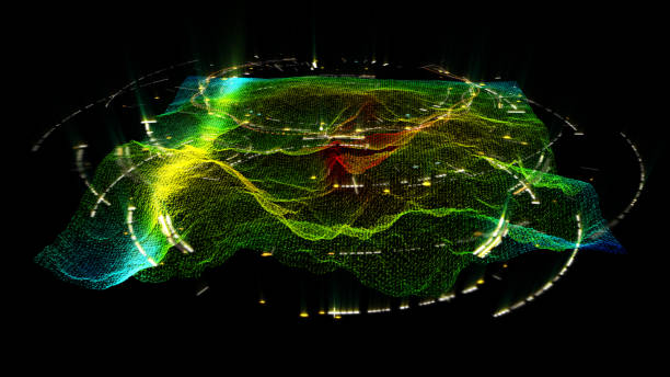 istock Futuristic Holographic Terrain Head Up Display 1158931315
