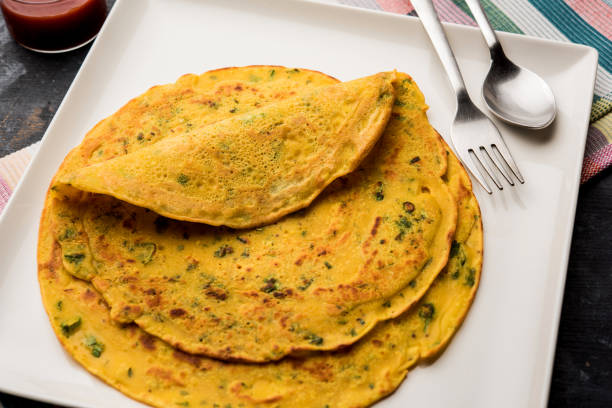 istock Chilla or Besan cheela or veg-omelette 1158949490