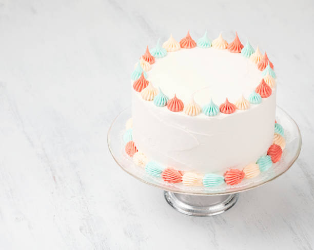istock Buttercream Cake on a stand 1158950002