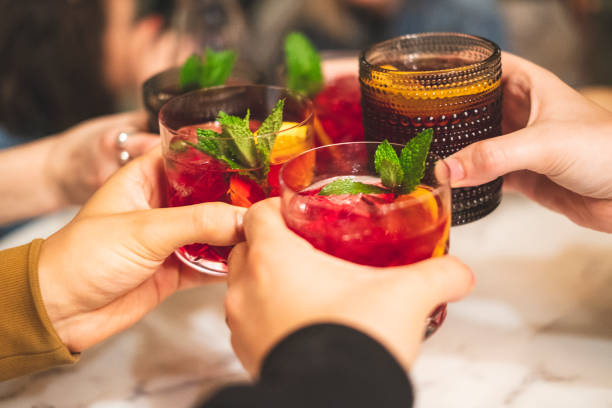 istock Friends toasting with sangria 1158950190