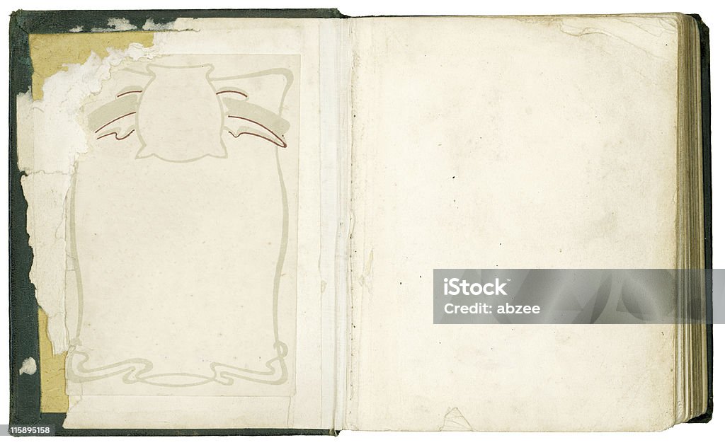 Velha Bíblia interior frontal de páginas - Royalty-free Antigo Foto de stock