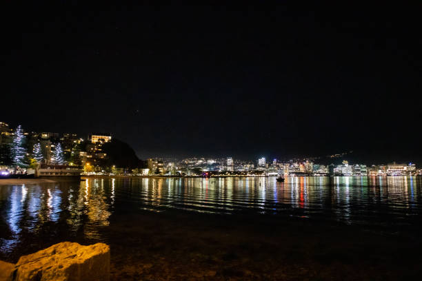 istock City lights on the harbour 1158953032