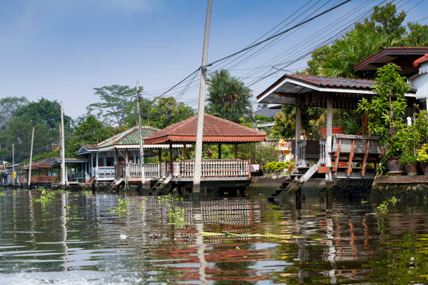 istock Boat Piers on Thailands Canals 1158954553