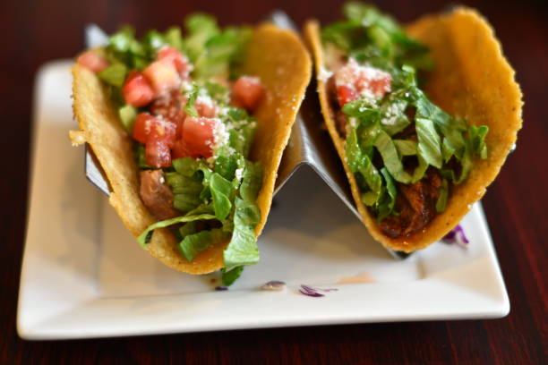 istock Tacos with Lettuce and Tomatoes 1158956832