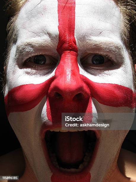 Fan Di Calcio Dellinghilterra - Fotografie stock e altre immagini di Partito Nazionale Britannico - Partito Nazionale Britannico, Adolescente, Adulto