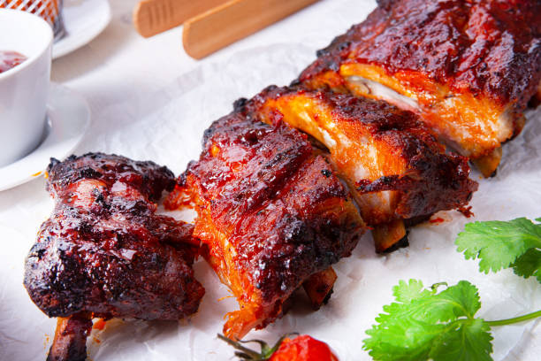 istock BBQ spare ribs from a charcoal grill 1158970084