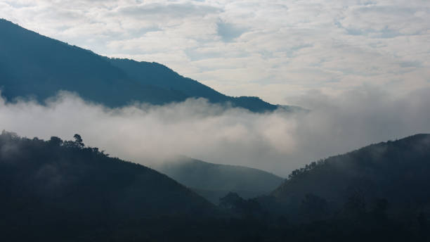 istock landscape sky over the mountain and the morning mist 1158973402