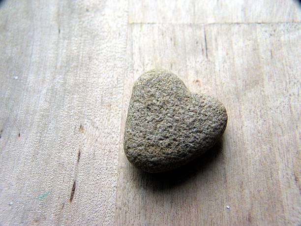Heart shaped natural stone surface