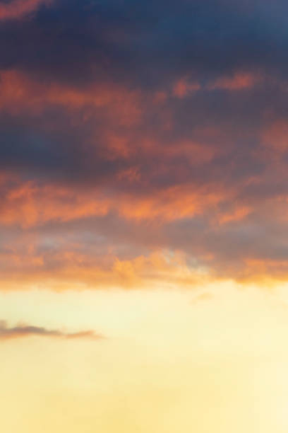 istock evening cumulus humilis clouds in the sky. beautiful sunset cloudscape 1158977008