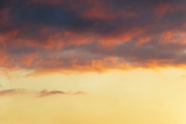 istock evening cumulus humilis clouds in the sky. beautiful sunset cloudscape 1158977015