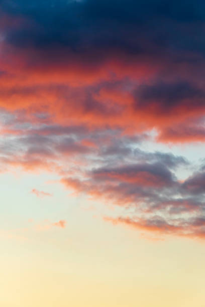 istock evening cumulus humilis clouds in the sky. beautiful sunset cloudscape 1158977560