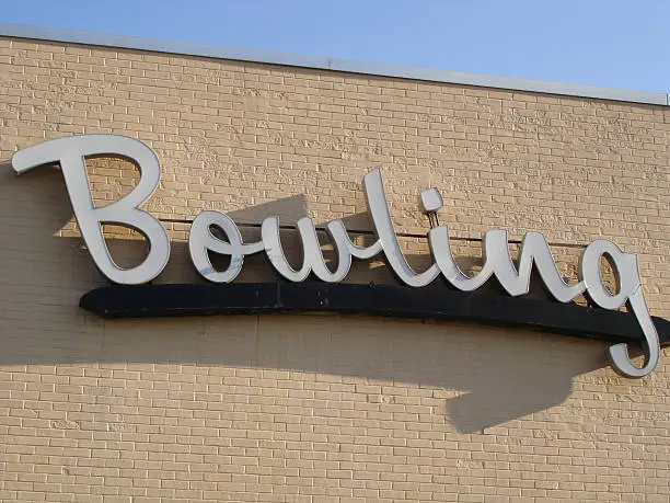 Photo of Old Retro Bowling Sign