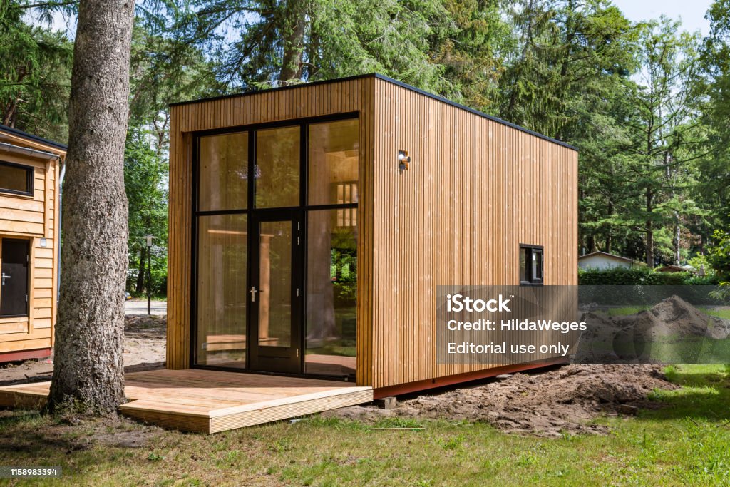 Dutch Wooden Tiny Houses Stock Photo - Download Image Now - Tiny House,  House, Wood - Material - iStock