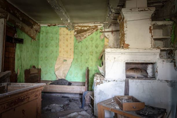 istock Abandoned villages in Belarus Chernobyl exclusion zone 1158988784