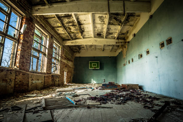 istock Abandoned villages in Belarus Chernobyl exclusion zone 1158989044