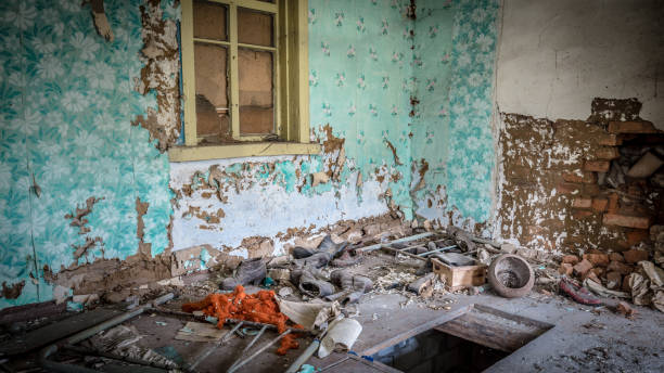 istock Abandoned villages in Belarus Chernobyl exclusion zone 1158989232