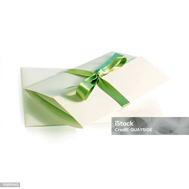 Invito - Fotografie stock e altre immagini di Carta o certificato regalo - Carta o certificato regalo, Colore verde, Busta