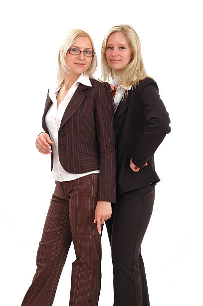 due businesswomen' - corporately foto e immagini stock