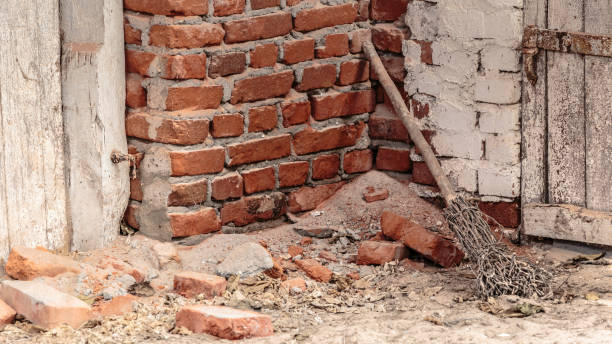 istock Old wicked witches broomstick in the corner 1158996921