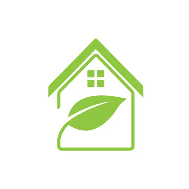 Vector illustration of eco house