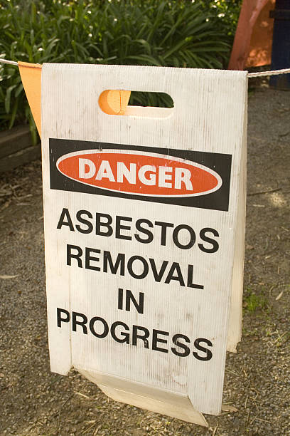 istock A warning sign of asbestos removal in process 115900181