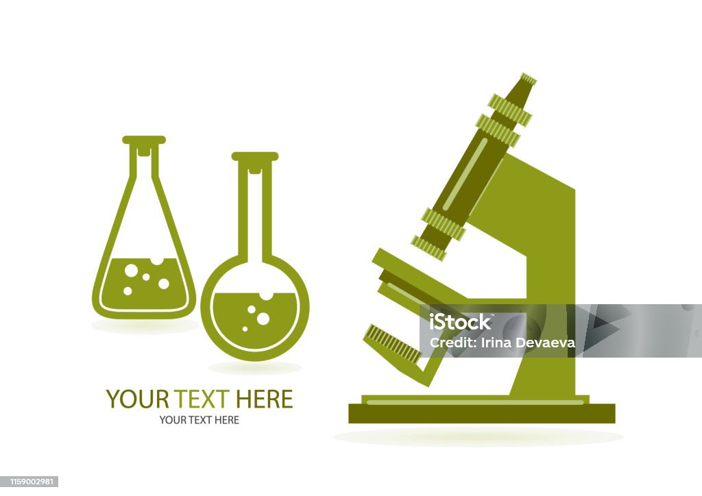Science Background Design Microscope Abstract Microscope Background With The Study Of Bacteria Molecules ...
