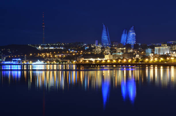 istock Evening Baku with a view from the boulevard.Azerbaijan 1159005607