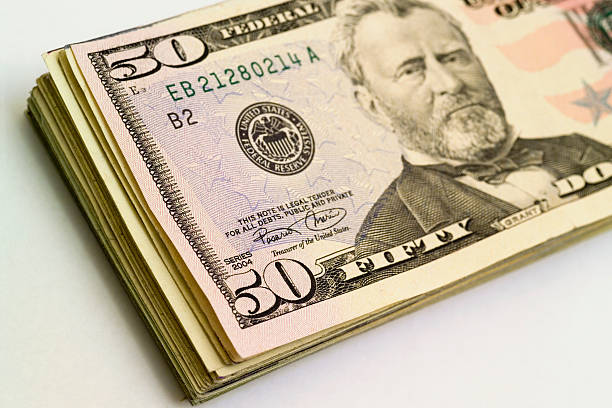 istock Pile of fifties 115900794